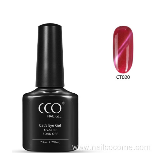 CCO High Quality colored crystal cat eye Gel Polish Nail for lady beauty